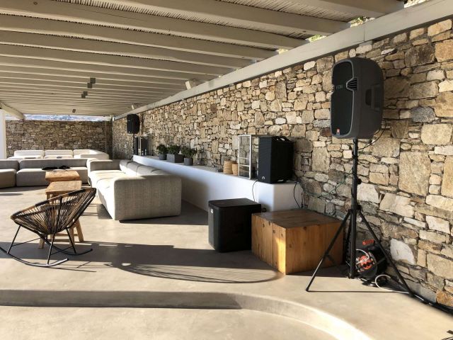 Long-Term Sound System Rental, Private Villa-Mykonos (2019)